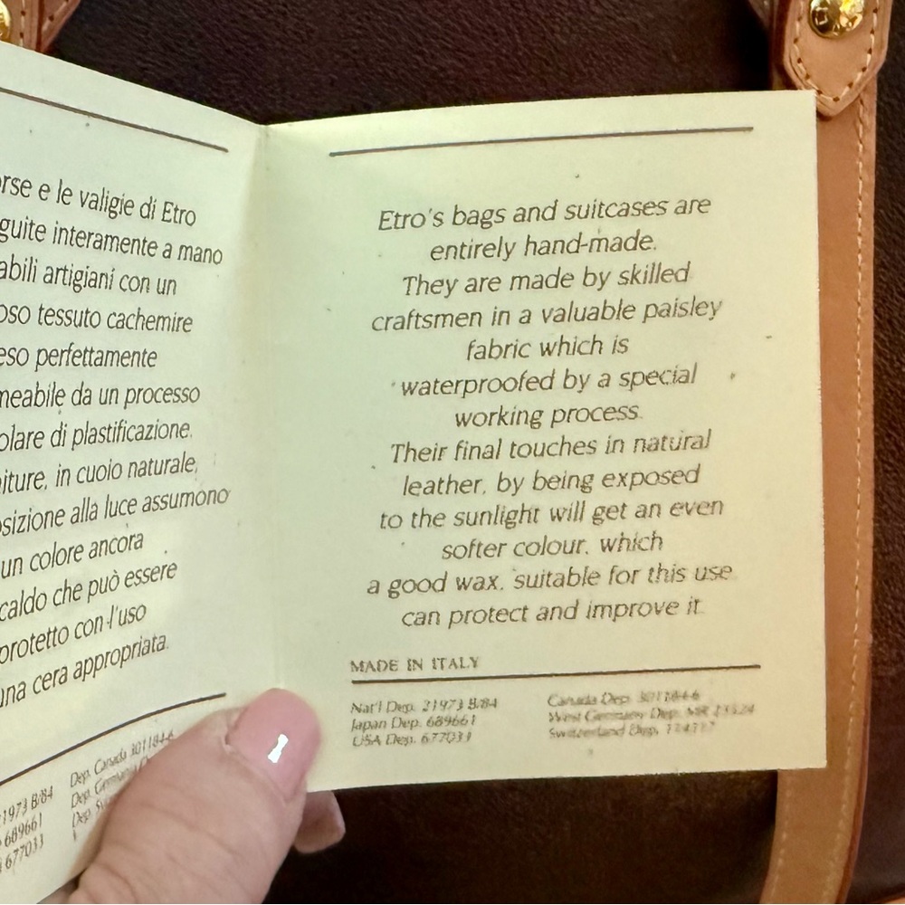 Etro Brown and Tan Tote Bag - Picture 12 of 15
